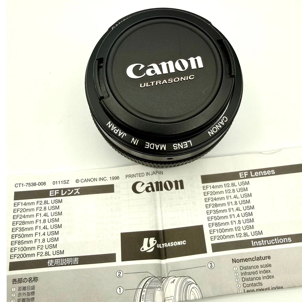 Canon EF 50mm f/1.4 USM Prime Lens for Canon DSLR Cameras Made in Japan